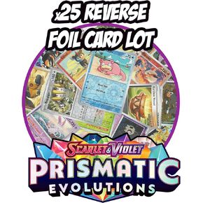 Pokemon - 25 Prismatic Evolutions Reverse Foil Card Lot
