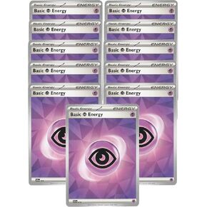 Pokemon Psychic Energy Card Set x11 - SVE 013 - Stain Glass Pattern Stellar Crown