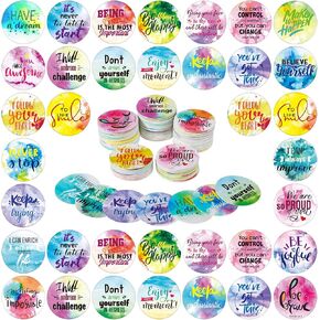 200 Pcs Positive Affirmations Chips Inspirational Notecard with 25 Different Quotes Motivational Encouragement Cards for Classroom Kids Kindness Sayings Encourage Gifts Prizes(Cute Style)