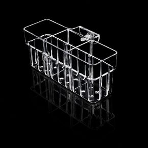Aquarium Plant Holder with Hook – Transparent Acrylic Hanging Fish Tank Plant Stand for Hydroponic Plants & Aquarium Decoration