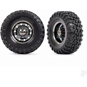 Traxxas 8854X Tires/Wheels TRX-6 2.2' Wheels, Canyon RT 4.6x2.2' Tires), Rear (2)