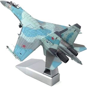 1/100 SU 35 Super Side Position SU-35 Fighter Alloy Military Model Fighter Jet Model Plane Attack Plane Military Airplane Models for Adults