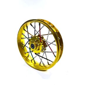 CNC Aluminum Front Wheel For LOSI Promoto MX motorcycle 1:4 (green)