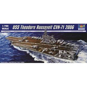 Trumpeter 1/700 USS Theodore Roosevelt CVN71 Aircraft Carrier 2006 Model Kit