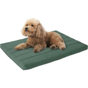 BALANCE Dog Crate Bed, Orthopedic Dog Bed Pad with Waterproof Liner, Washable Crate Foam Pet Mat for Large, Medium, Puppy Dogs Breeds, Mint Leaf, 30"x19"x1.6"