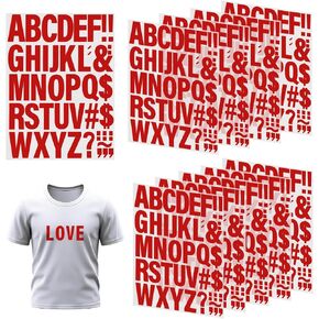 10 Sheets Heat Transfer Letters, 2 Inch Letters, A-Z PU Alphabets Sticker, Made of Vinyl, Suitable for Clothing, Shirts, T-Shirts, and DIY Handicrafts - Blue