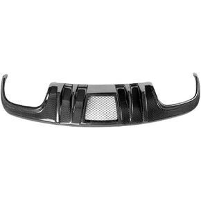 Carbon Fiber Rear Diffuser Lip Spoiler Compatible for Mercedes Benz C Class W204 C63 AMG 2008 2009 2010 2011 V Style FRP Car Bumper(Carbon Fiber)