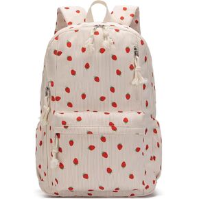 School Backpack for Teen Girls Bookbags Elementary High School Corduroy Laptop Bags Women Travel Daypacks