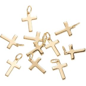 Airssory 10 Pcs Cubic Zirconia Teardrop Golden Plated Brass Metal CZ Crystal Stone Tiny Charms Drop Shape Small Charm for Earrings Bracelet Jewelry Making in Kuwait