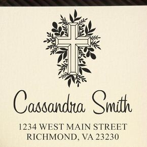 Jesus Loves You Christian Customized Self-Inking Mail Stamp - Ideal for Church Architects, Customized Return Address Stamp, Easy Envelope Stamping, Ideal for Personal or Church Use, 1-5/8 Size