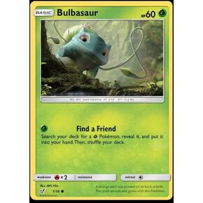 Pokemon - Bulbasaur 1/18 - Detective Pikachu Set - Foil