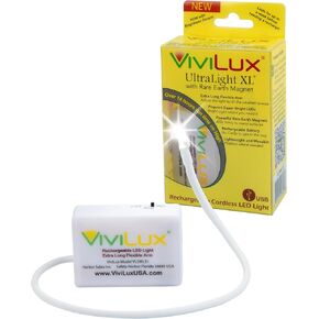 ViviLux LED Craft & Sewing Light, 1200 Lumens, Adjustable Task Light for Crafts and Hobbies, Rechargeable Battery, Mounts with Rare Earth Magnet – for Attachment to Metal Surfaces Only