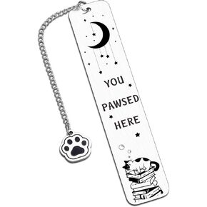 Cat Bookmark, Cat Lovers Gifts for Girls, Book Marks for Reading Women, Cute School Supplies Gifts for Daughter Son, Friendship Gift for Women Book Lovers, Birthday Christmas Graduation Gift