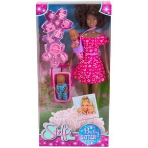 Simba Steffi Love Babysitter Doll Set, 11-in Height, Multicolor - Includes Two Baby Dolls, Baby Carrier and Accessories, for Girls