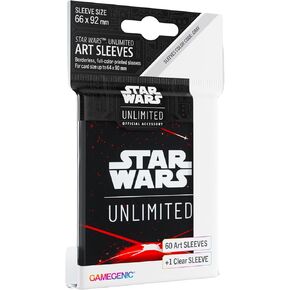 Star Wars Unlimited Red Art Sleeves - Officially Licensed Pack of 60 Art Sleeves and 1 Clear Sleeve, Optimized Size for Star Wars Unlimited and Other TCG and LCG Games, Made by Gamegenic
