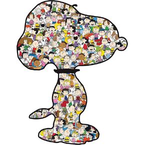 RoseArt - Peanuts - World's Largest Snoopy - 1600 Piece Shaped Puzzle for Adults