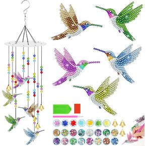 Kaluofan Diamond Art Kits for Adults, Diamond Art Suncatchers, Diamond Painting Kits, Hanging Ornament Suncatcher for Home Garden Window Decor Art DIY