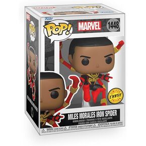Marvel: Amazing Spider Man - Miles Morales Unmasked Spider Man (Chase Variant) Vinyl Figure Collectibles Bundle with Compatible Funko Pop Box Protector
