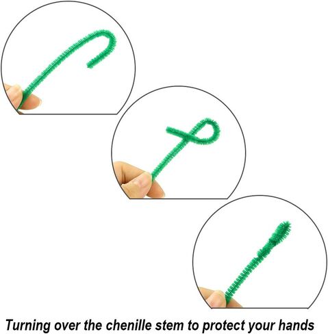 Caydo 200 Pieces Black Pipe Cleaners Craft Chenille Stems Bulk for Kids DIY Art Creative Crafts and Decoration (12 Inch x 6 mm) in Saudi Arabia