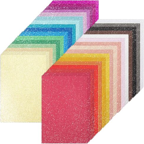 108 Pack Metallic Cardstock Paper Sheets, 8" x 12" Color Foil Mirror Shimmering Paper 250gsm/92lb For Arts and Crafts, Decorative, Weddings & Birthdays Invitations, Scrapbook Supplies in Saudi Arabia