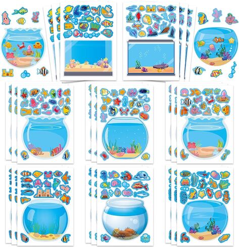 24 Sheets Tiki Make a Face Sticker, Make Your Own Tropical Hawaii Mix and Match Stickers Summer Stickers for Boy Girls Home School Classroom Crafts Activities Summer Party Favors in Kuwait