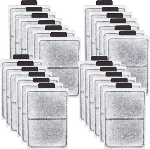 24 Pack PF-L Fish Tank Filter Cartridges, Aquarium Filter Cartridges Replacement Compatible with Top Fin Silenstream PF20, PF30, PF40 and PF75 Power Filters in Saudi Arabia