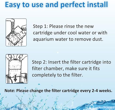 24 Pack PF-L Fish Tank Filter Cartridges, Aquarium Filter Cartridges Replacement Compatible with Top Fin Silenstream PF20, PF30, PF40 and PF75 Power Filters in Saudi Arabia