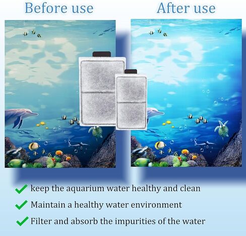 24 Pack PF-L Fish Tank Filter Cartridges, Aquarium Filter Cartridges Replacement Compatible with Top Fin Silenstream PF20, PF30, PF40 and PF75 Power Filters in Saudi Arabia