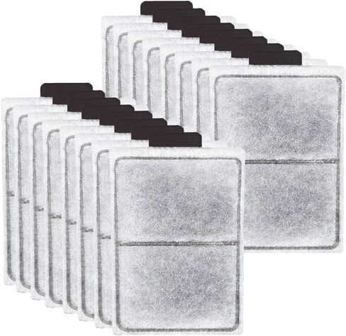 24 Pack PF-L Fish Tank Filter Cartridges, Aquarium Filter Cartridges Replacement Compatible with Top Fin Silenstream PF20, PF30, PF40 and PF75 Power Filters in Saudi Arabia