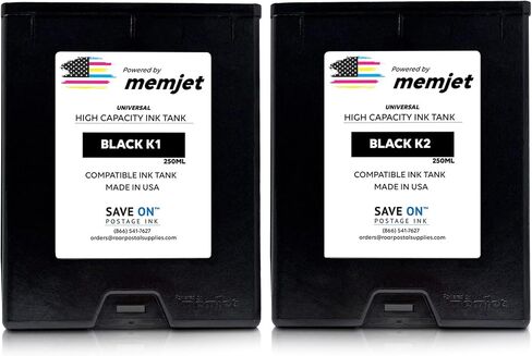 Quadient Memjet M5K250-N Compatible High Capacity Cyan Printer Ink Tank (250ml) - Printer Ink Cartridge for Mach Series Quadient & Hasler Printers - Fade-Resistant Replacement Inkjet Printer Ink in Saudi Arabia
