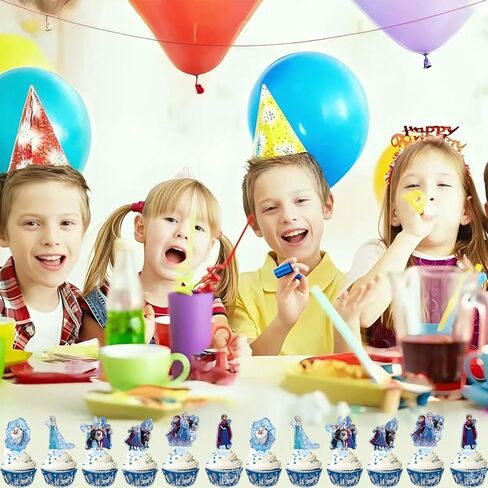 Cartoon Birthday Decorations Set for Girls, Cute Anime Birthday Party Supplies Include Tablecloth, Balloons, Cake Topper, Cake Cupcake Toppers, Background Cloth in Saudi Arabia