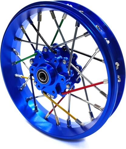 CNC Aluminum Front Wheel For LOSI Promoto MX motorcycle 1:4 (green) in Saudi Arabia