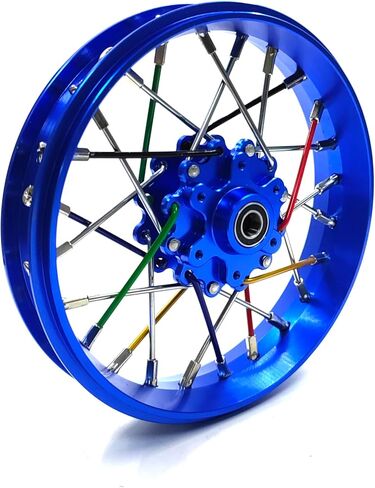 CNC Aluminum Front Wheel For LOSI Promoto MX motorcycle 1:4 (green) in Saudi Arabia