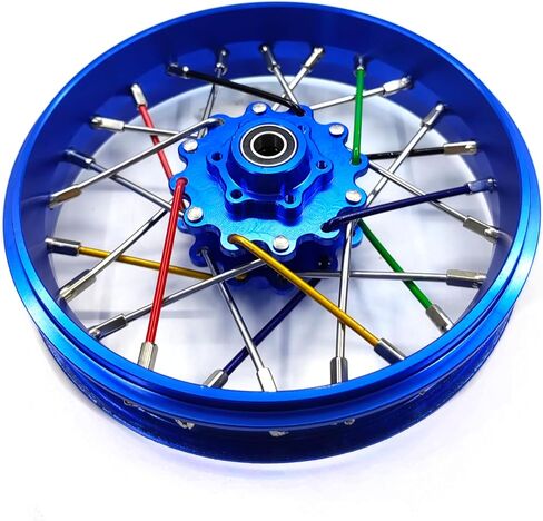 CNC Aluminum Front Wheel For LOSI Promoto MX motorcycle 1:4 (green) in Saudi Arabia