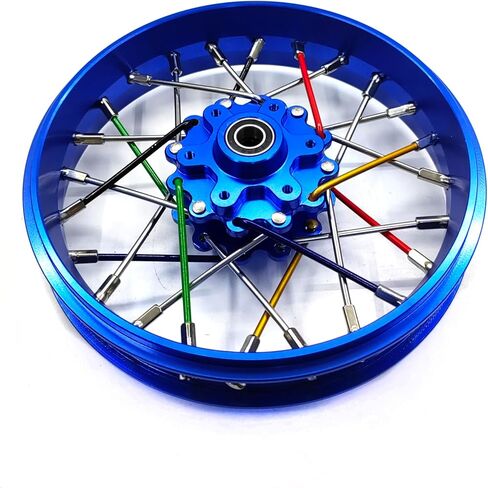 CNC Aluminum Front Wheel For LOSI Promoto MX motorcycle 1:4 (green) in Saudi Arabia