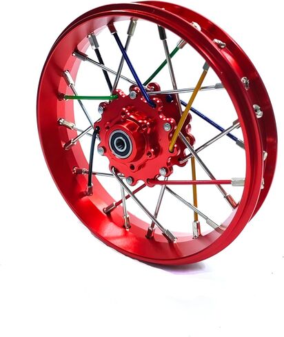 CNC Aluminum Front Wheel For LOSI Promoto MX motorcycle 1:4 (green) in Saudi Arabia