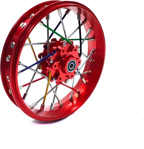 CNC Aluminum Front Wheel For LOSI Promoto MX motorcycle 1:4 (green) in Saudi Arabia