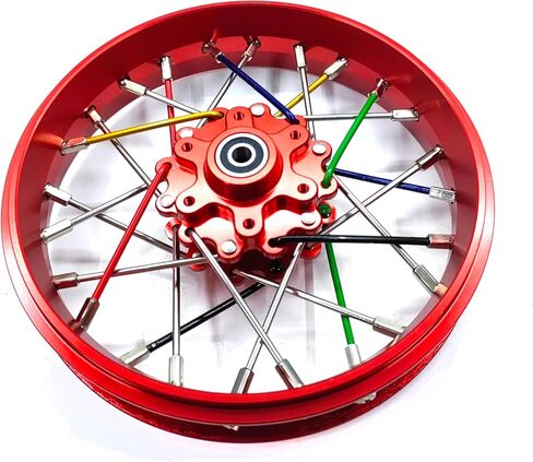 CNC Aluminum Front Wheel For LOSI Promoto MX motorcycle 1:4 (green) in Saudi Arabia