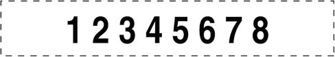 Trodat Professional Numberer, 8 Digit Self-Inking Numbering Stamp, 3/8 x 2 1/4 Inches (T5558),Black in Saudi Arabia