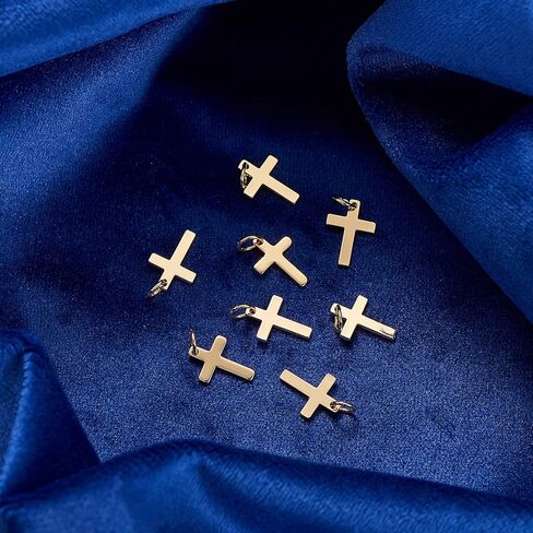 Airssory 10 Pcs Cubic Zirconia Teardrop Golden Plated Brass Metal CZ Crystal Stone Tiny Charms Drop Shape Small Charm for Earrings Bracelet Jewelry Making in Kuwait