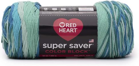 Red Heart Super Saver Color Block Yarn in Saudi Arabia