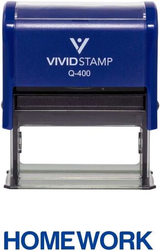 Homework Teacher Self Inking Rubber Stamp (Red Ink) - Medium in Saudi Arabia
