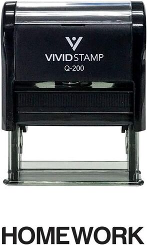Homework Teacher Self Inking Rubber Stamp (Red Ink) - Medium in Saudi Arabia