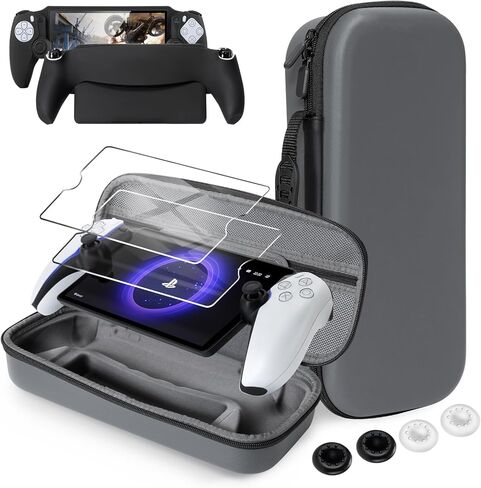 حافظة CoBak صلبة للحمل لجهاز PlayStation Portal Remote Player - مع واقي شاشة واحد، وغطاء خارجي صلب لحماية أفضل. in Saudi Arabia