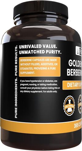 PURE ORIGINAL INGREDIENTS Goldenseal Berberine (730 Capsules) No Magnesium Or Rice Fillers, Always Pure, Lab Verified (730 Count) in Saudi Arabia