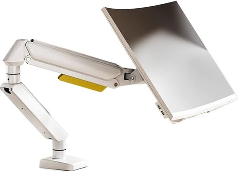 Monitor Stand Mechanical arm Suitable for Computer Rotating Lifting Cantilever Portable Screen Hole Bracket X1(White) in Kuwait