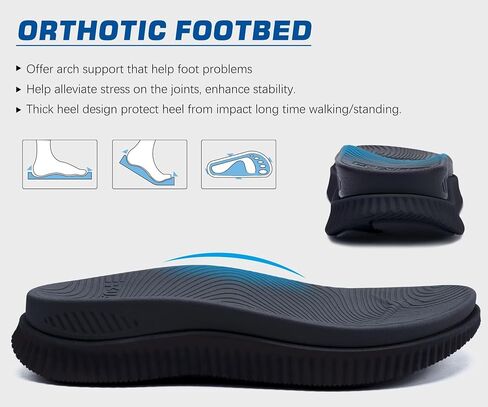 KuaiLu Womens Orthotic Flip Flops with Arch Support Cushion Recovery Sandal | Slip On Yoga Mat Walking Plantar Fasciitis Thong Sandles，Comfortable Summer Ladies Trendy Beach Pool Outdoor Sandalias in Saudi Arabia