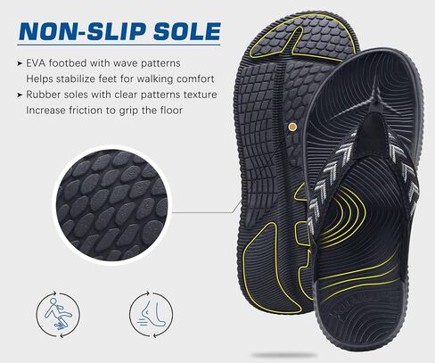 KuaiLu Womens Orthotic Flip Flops with Arch Support Cushion Recovery Sandal | Slip On Yoga Mat Walking Plantar Fasciitis Thong Sandles，Comfortable Summer Ladies Trendy Beach Pool Outdoor Sandalias in Saudi Arabia