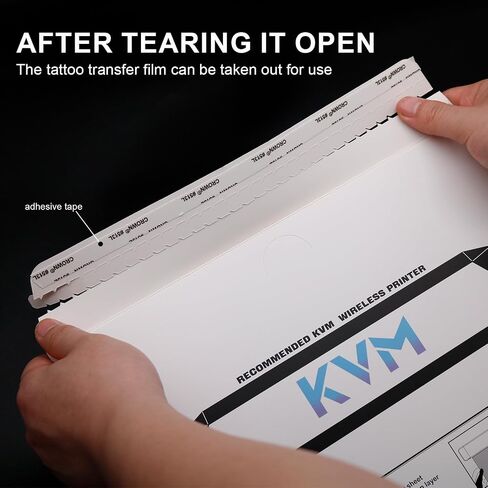 ورقة نقل الوشم KVM × 100 ورقة ورقة واضحة من الصعب محو الاستنسل التصميم in Saudi Arabia