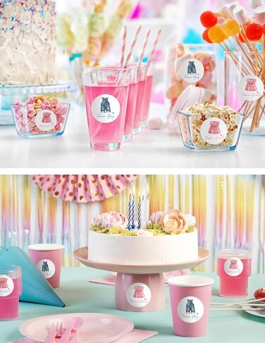 Advivio 80Pcs Funny Clothes Themed Team Boy Girl Stickers, Baby Shower Boy or Girl Gender Reveal Stickers, Birthday Party Labels Decorations, 2 Inc in Kuwait